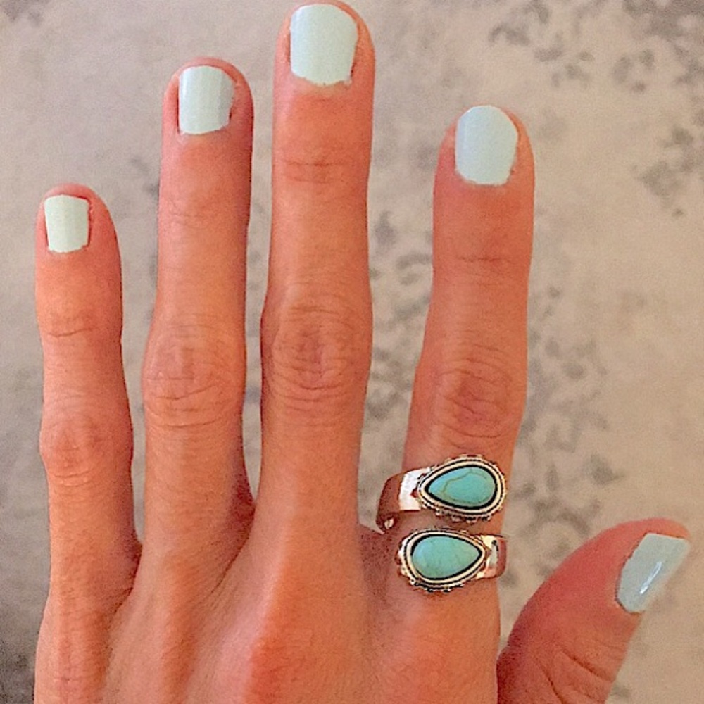 Turquoise Boho Statement Ring - Picture 2 of 16